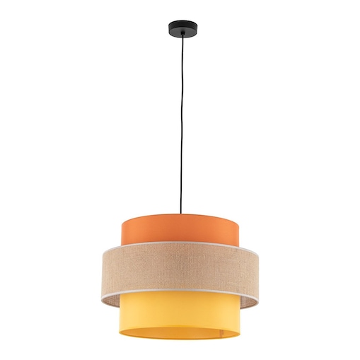 Lampa wisząca TK Lighting TRIO JUTA MIX 2783 jutowa 50 cm E27 regulowana do salonu jadalni kuchni