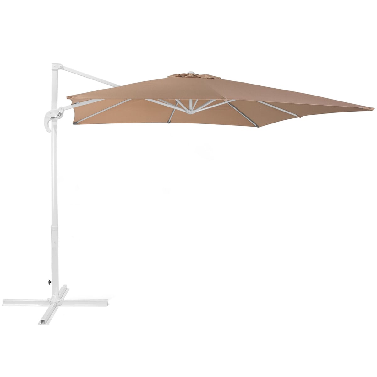 Parasol ogrodowy 250 x 250 cm piaskowy MONZA