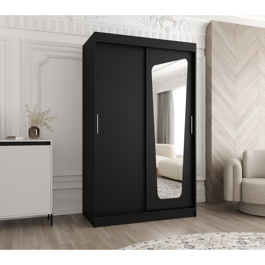 Szafa przesuwna MOKA 120 czarny