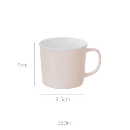 Kubek porcelanowy z uchwytem NATURE, 380 ml