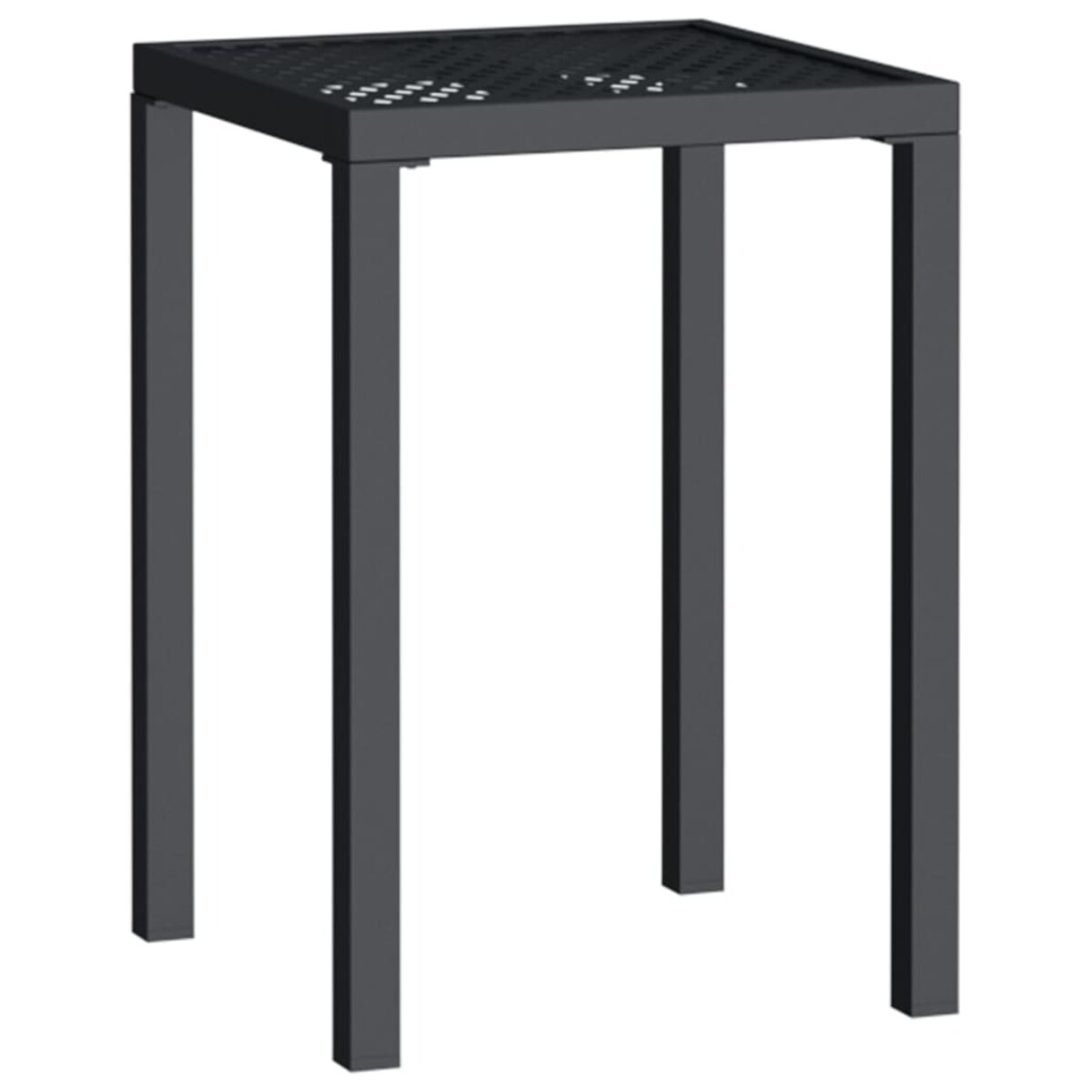 vidaXL Stolik ogrodowy, antracytowy, 50x50x72 cm, stal