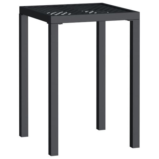 vidaXL Stolik ogrodowy, antracytowy, 50x50x72 cm, stal