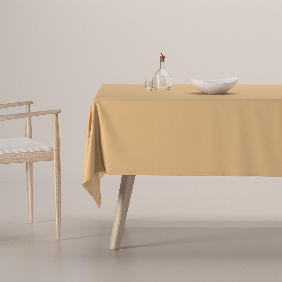 Obrus prostokątny 130 x 210 cm złoty z połyskiem