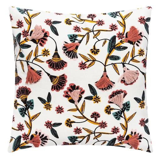 Poszewka na poduszkę GYPSY z chwostami, 40 x 40 cm