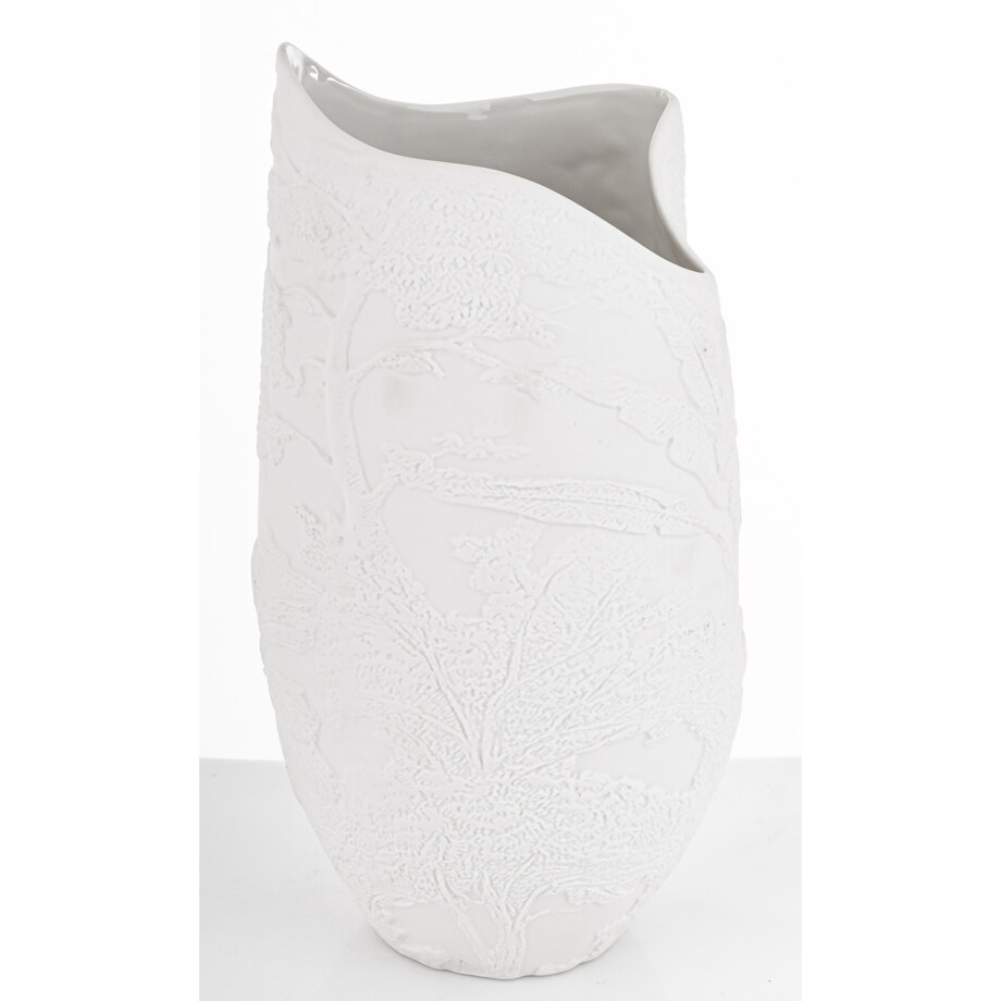 Wazon porcelanowy 36x19x16 cm MELINDA biała