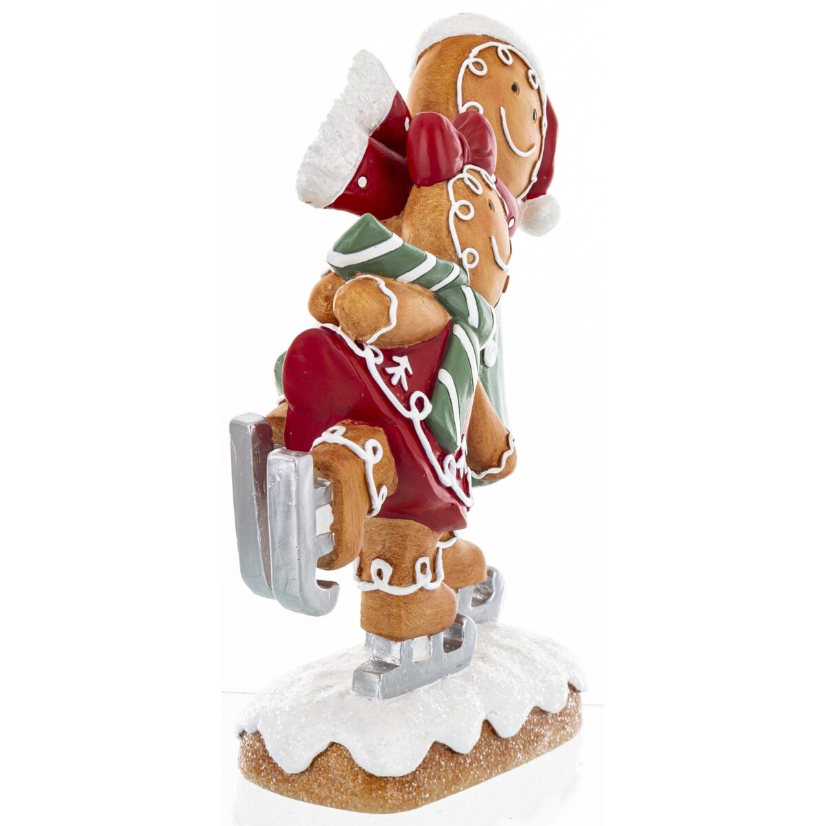 Figurka - piernikowe dzieci na łyżwach 20x15 cm PATTINATORI