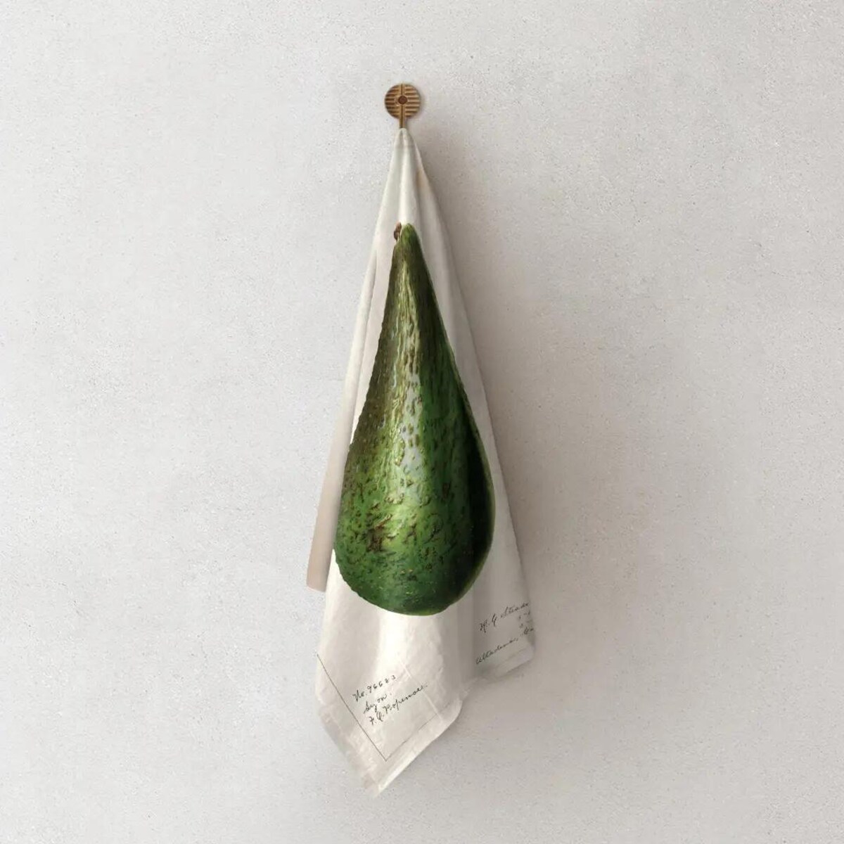 Lniany ręcznik kuchenny - całe awokado