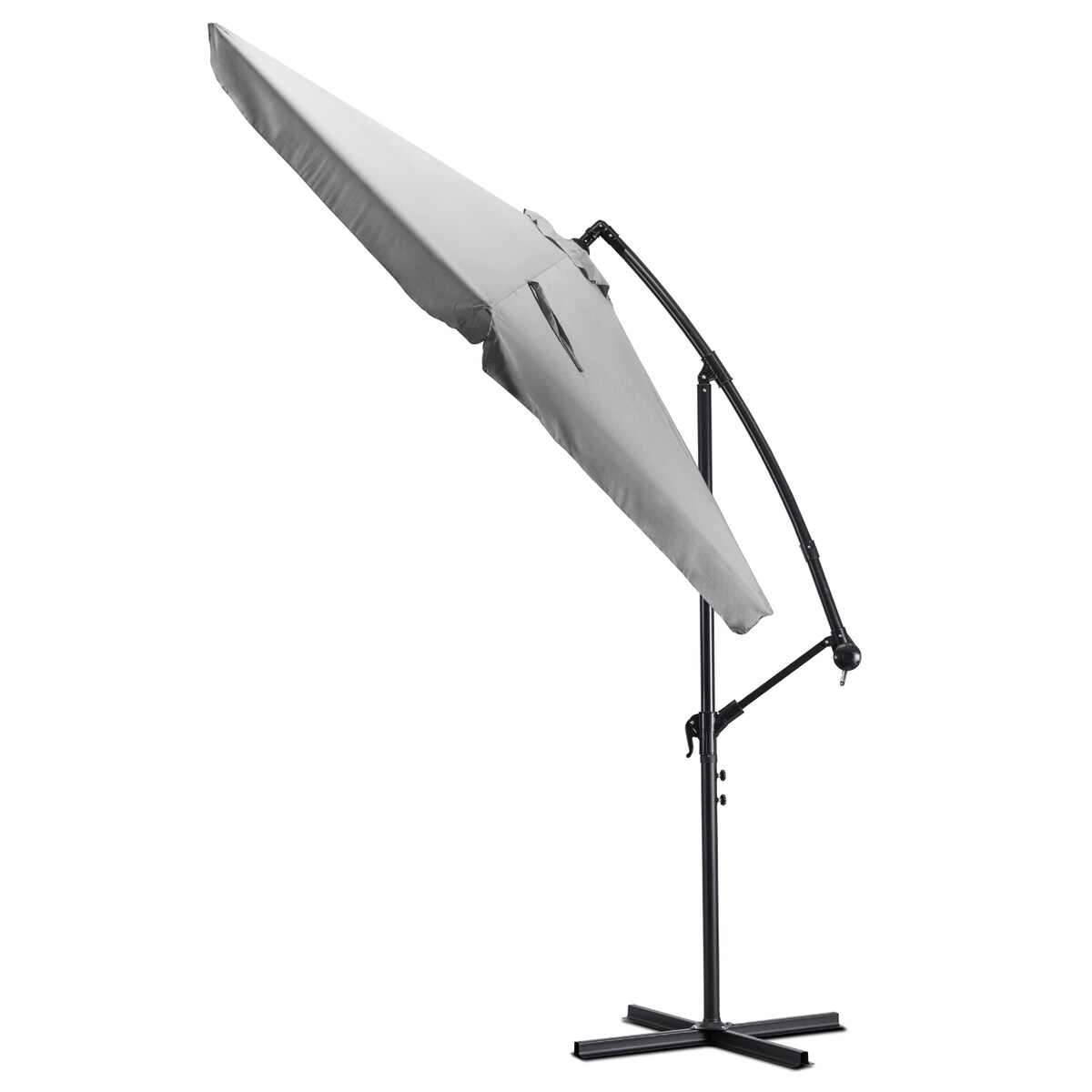 Parasol Ogrodowy Składany Duży na Taras Plażowy Pokrowiec AKRON Szary