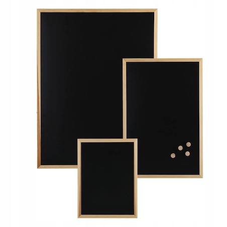 Tablica Kredowa magnetyczna Czarna z Ramką 60 x 40 na Ścianę do Zawieszenia