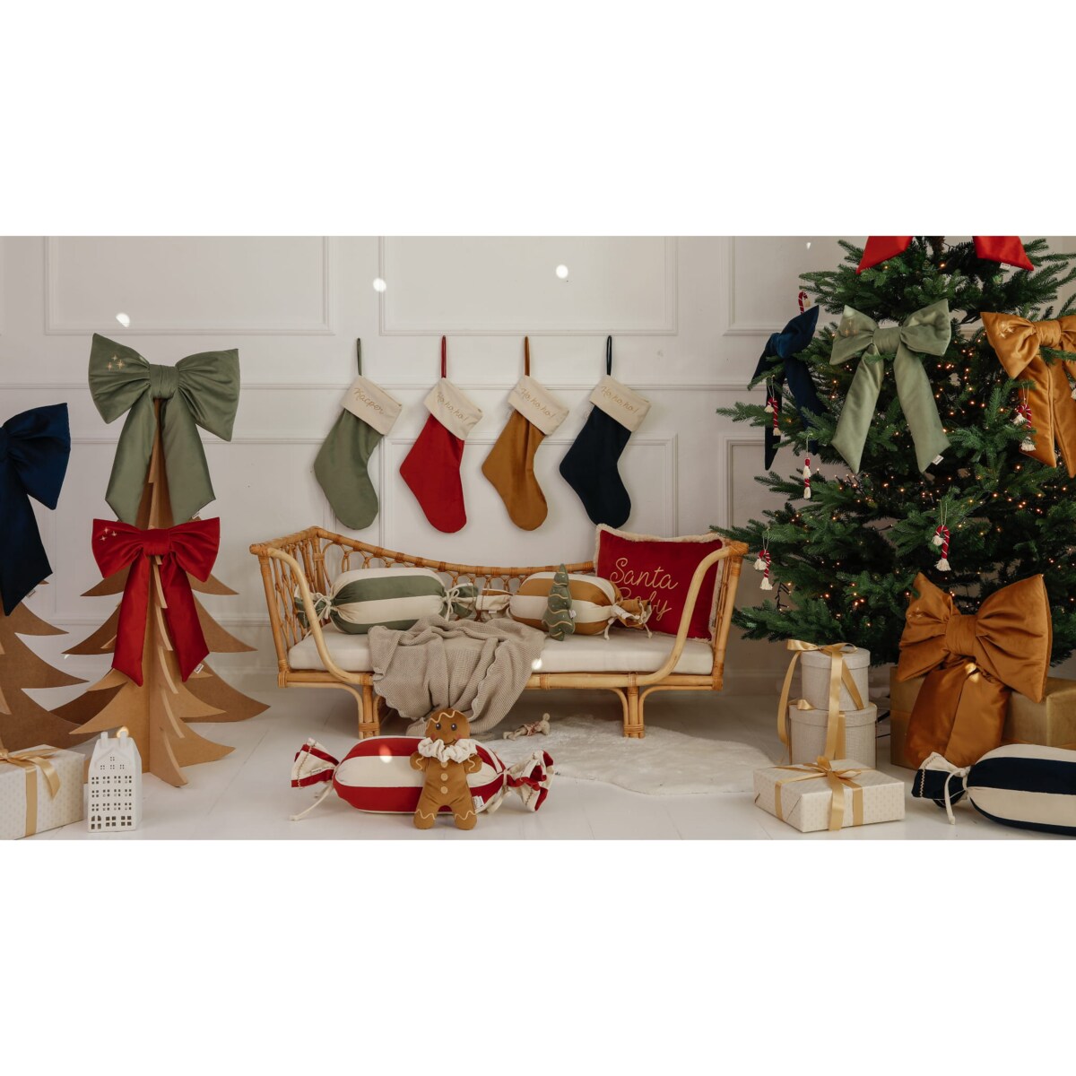 Kokarda Świąteczna Delux Forest Green - L