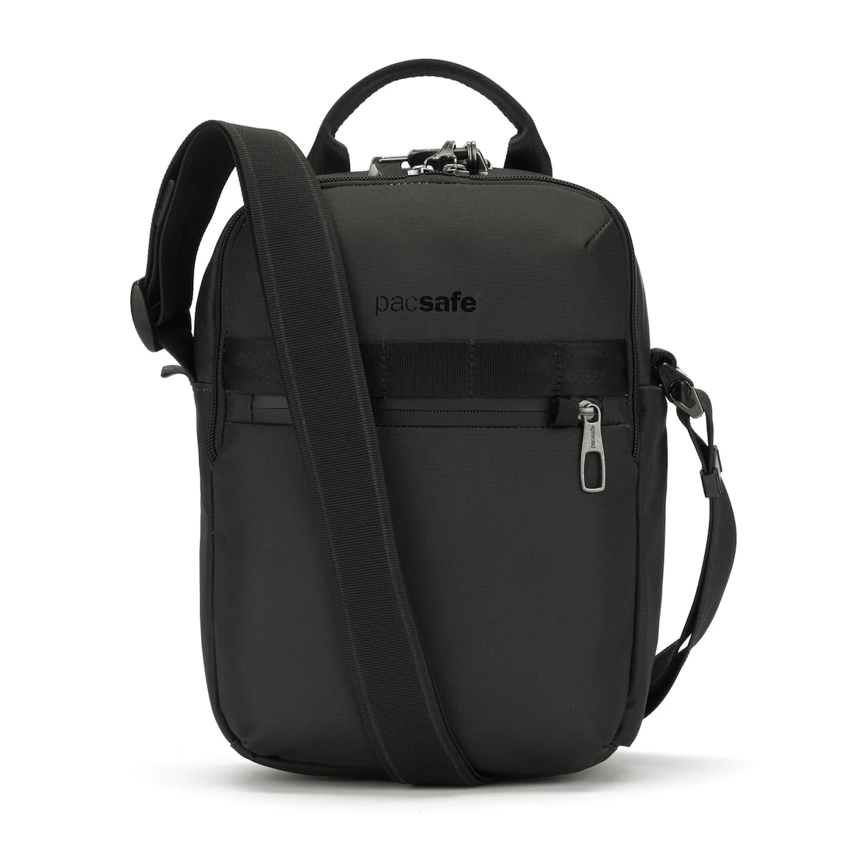 Torba na ramię męska/ listonoszka antykradzieżowa Pacsafe Metrosafe X vertical crossbody Black
