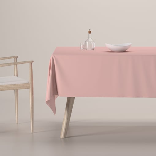 Obrus prostokątny 130 x 210 cm pudrowy róż