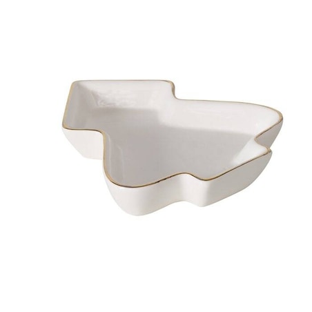 Ceramiczna miseczka w kształcie choinki NIVA, 11 x 12 cm