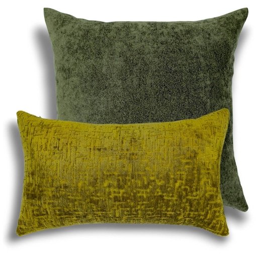 Oliwkowy Zielony zestaw poduszek dekoracyjnych Heaven - Bess