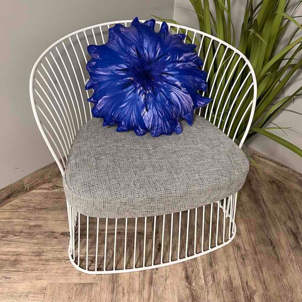 Poduszka duża kwiat Chaber Bławatek