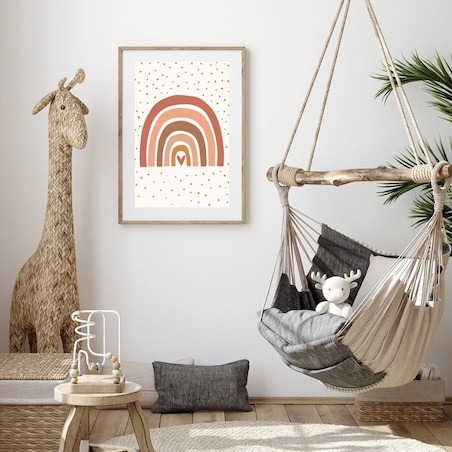 Poster Story, Plakat, Obraz - Serce w Tęczy, wymiary 50 x 70 cm