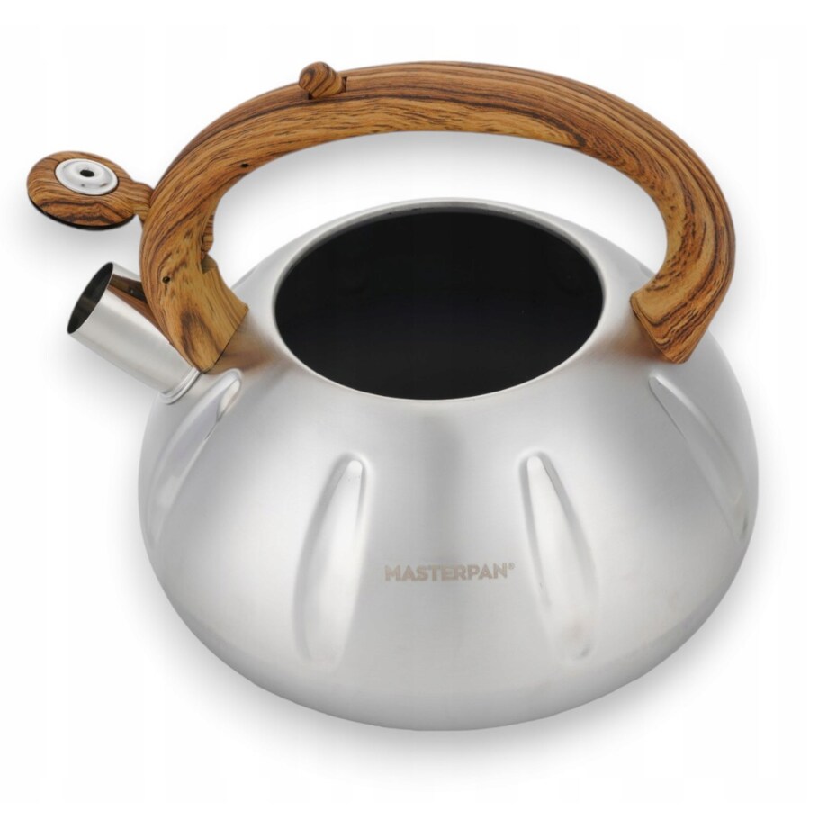 Duży Tradycyjny Czajnik Z Gwizdkiem Stali Nierdzewnej 3L Na Indukcję Gaz