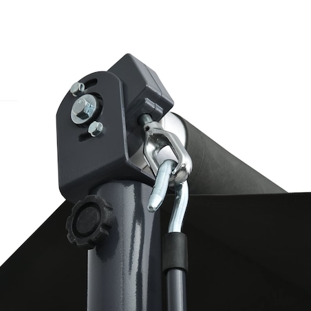 vidaXL Zadaszenie wolnostojące, 300x300 cm, antracytowe