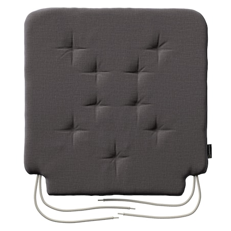 Poduszka na krzesło Olek, brązowy welwet, 42 x 41 x 3,5 cm, Ingrid