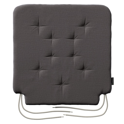 Poduszka na krzesło Olek, brązowy welwet, 42 x 41 x 3,5 cm, Ingrid