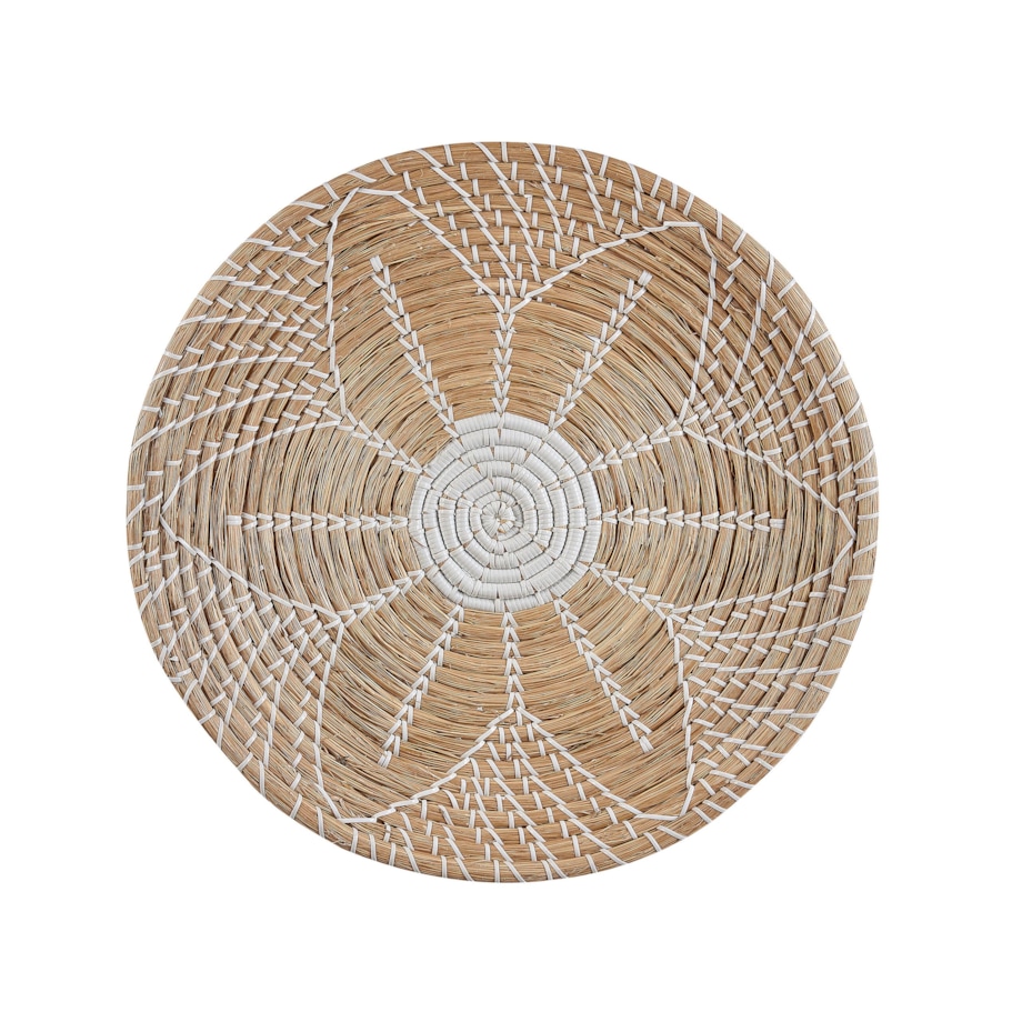 Zestaw dekoracji ściennych PINTANO Trawa morska 50/35/36 cm Naturalny