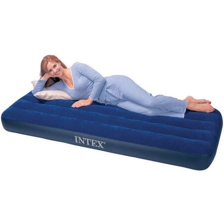 Materac welurowy 191x76x22 cm INTEX