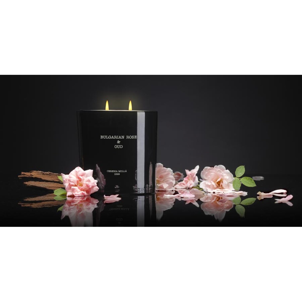 Świeca zapachowa Bulgarian Rose & Oud, 600 g, Cereria Molla