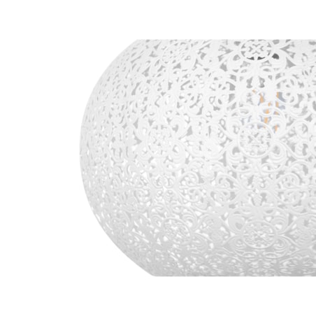Lampa wisząca metalowa biała MEUSE