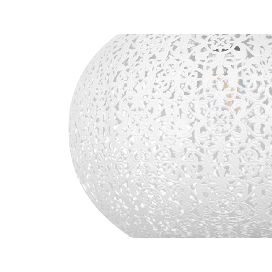 Lampa wisząca metalowa biała MEUSE