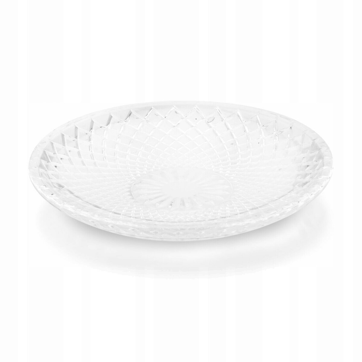 TALERZYKI DESEROWE SZKLANE 6szt WZORZYSTE 20cm na desery ciasto prezent