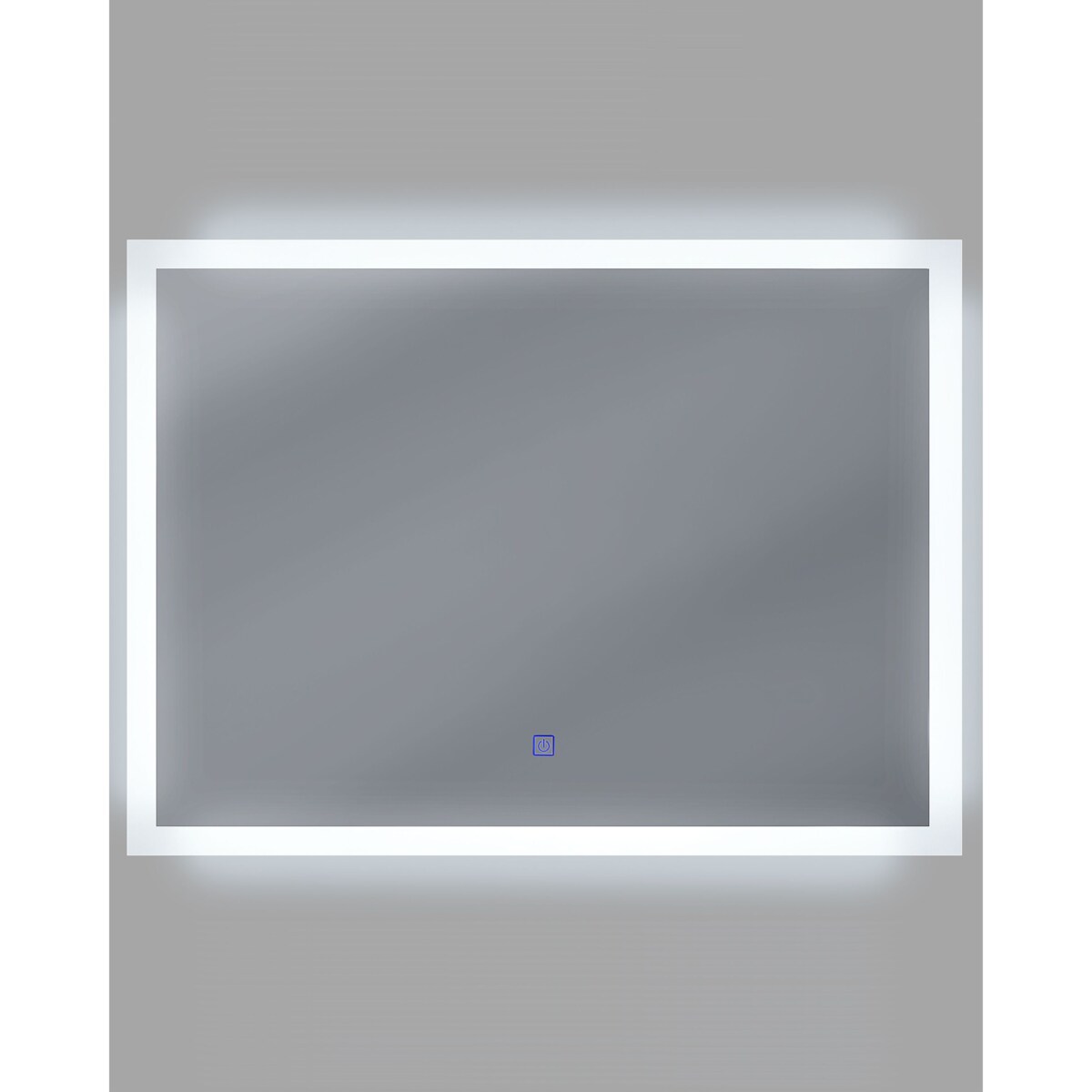 Lustro ścienne LED 60 x 80 cm srebrne ADOUR