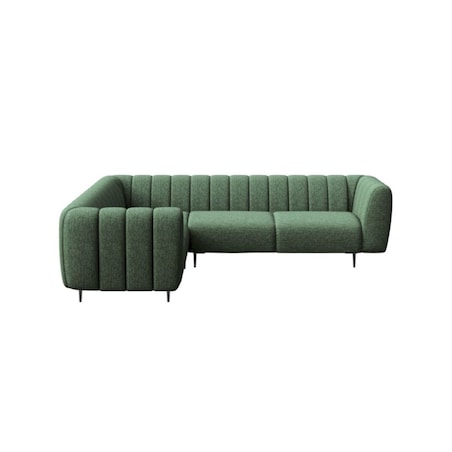 Shel Sofa narożna - ciemnozielona