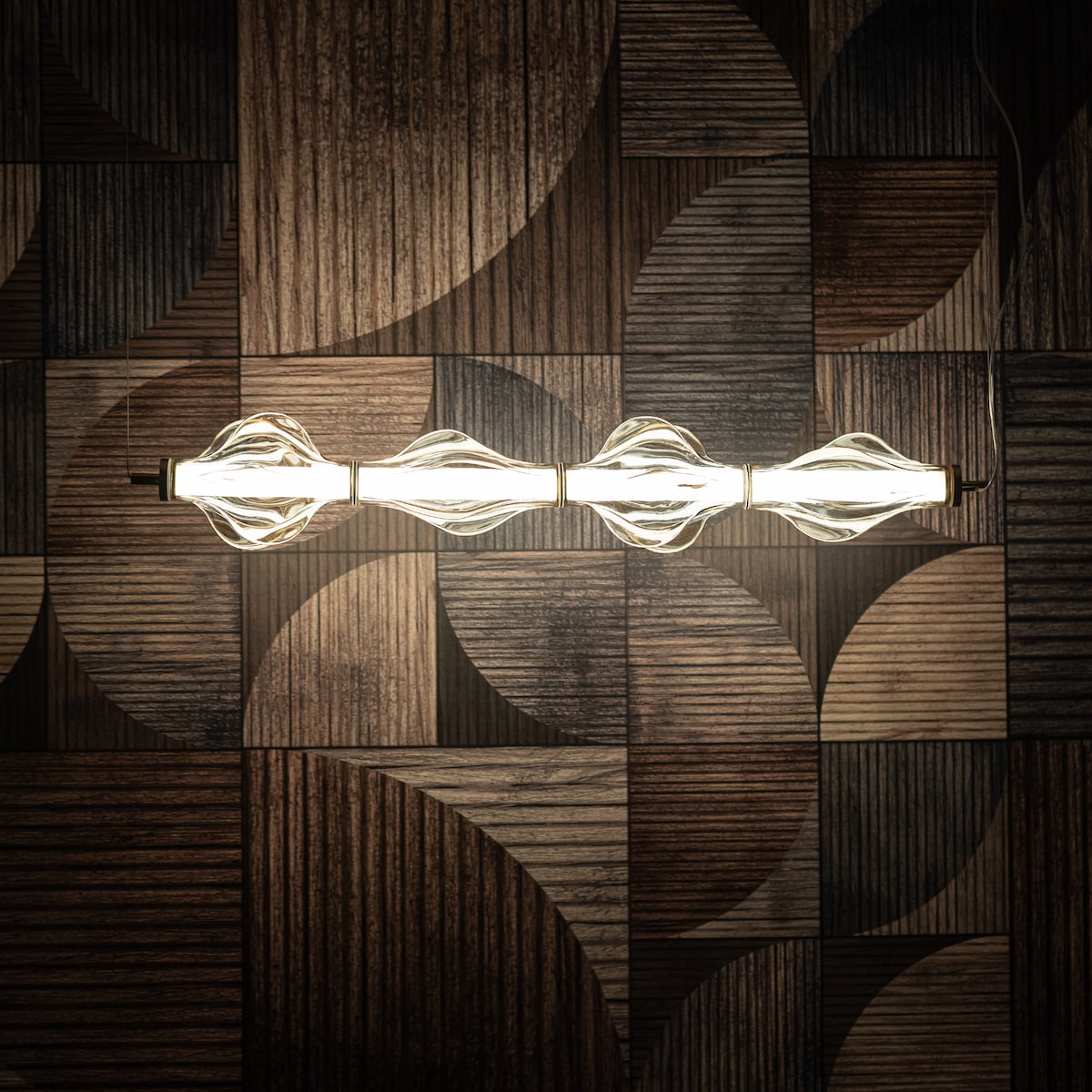 Lampa wisząca LED 30W TK Lighting ELVA BRASS 18216 mosiężna, regulowana wysokość, 3642 lm, 3000K, 103 cm