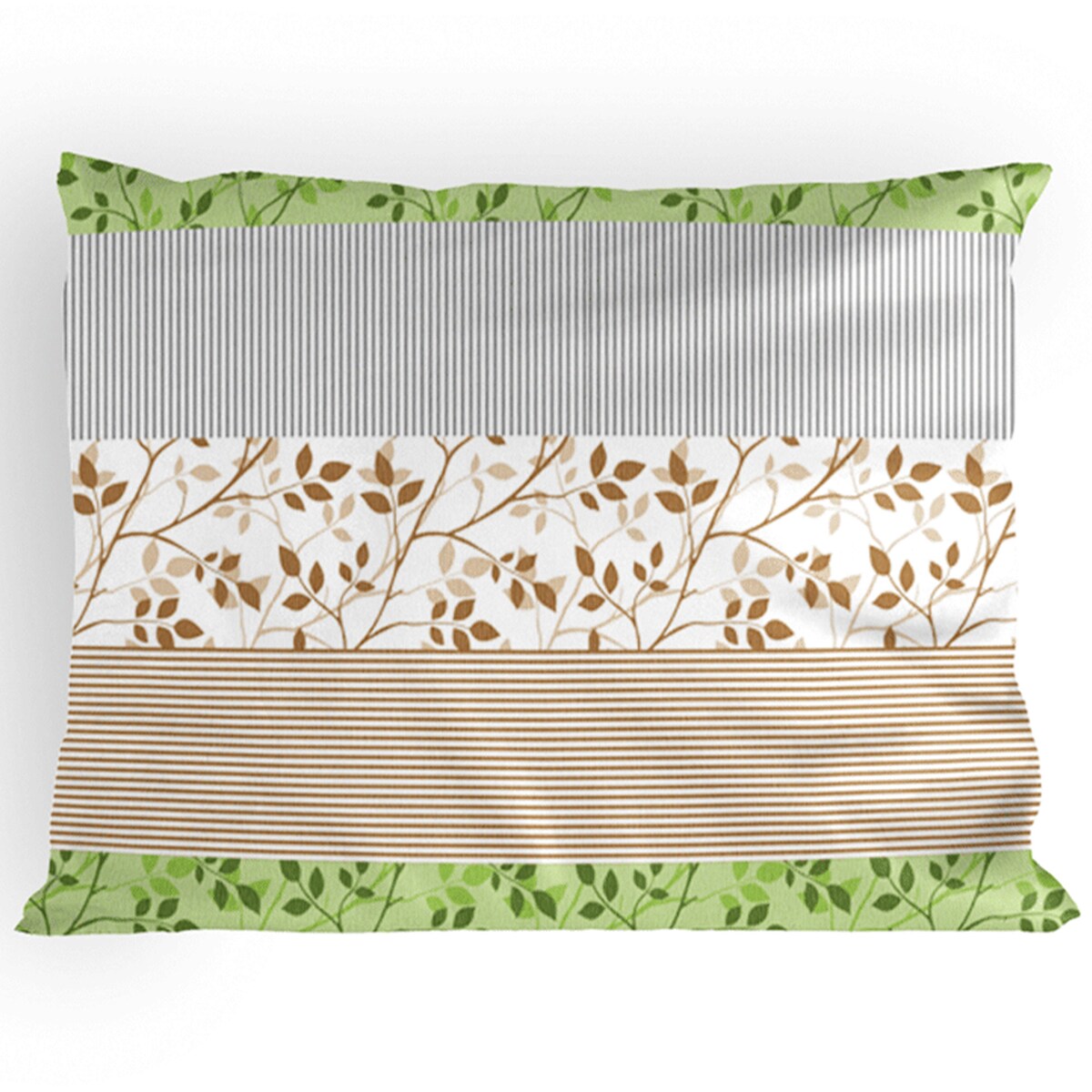 TERMES komplet pościeli z bawełny, zielony/beżowy, 160x200