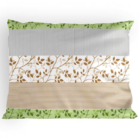 TERMES komplet pościeli z bawełny, zielony/beżowy, 160x200