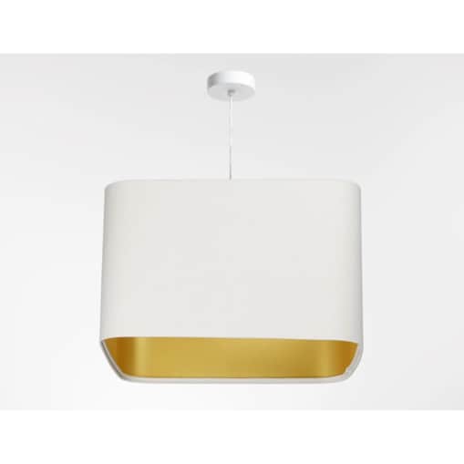Lampa wisząca KWADRO SUE 40w25 biała/złota