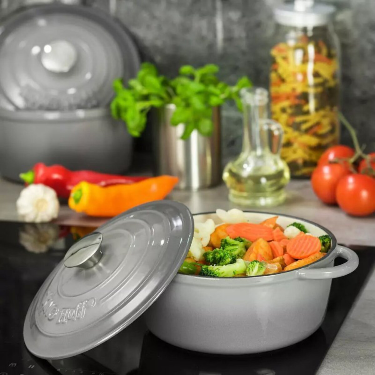 Emaliowany Garnek Żeliwny 21 Cm Kinghoff