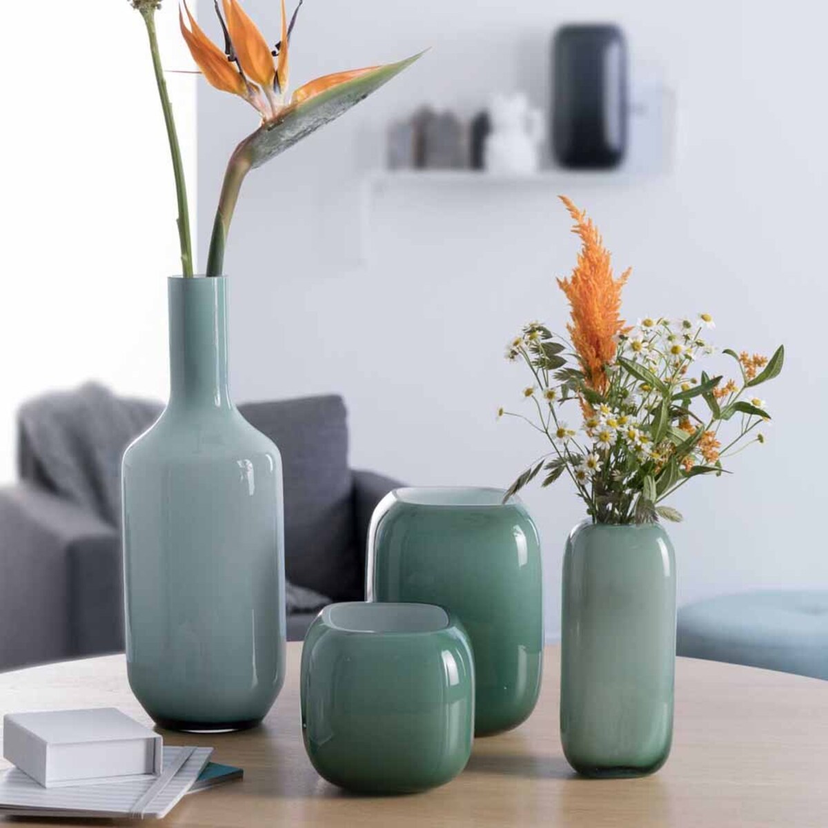 Wazon 25x15cm zielony MILANO - Leonardo