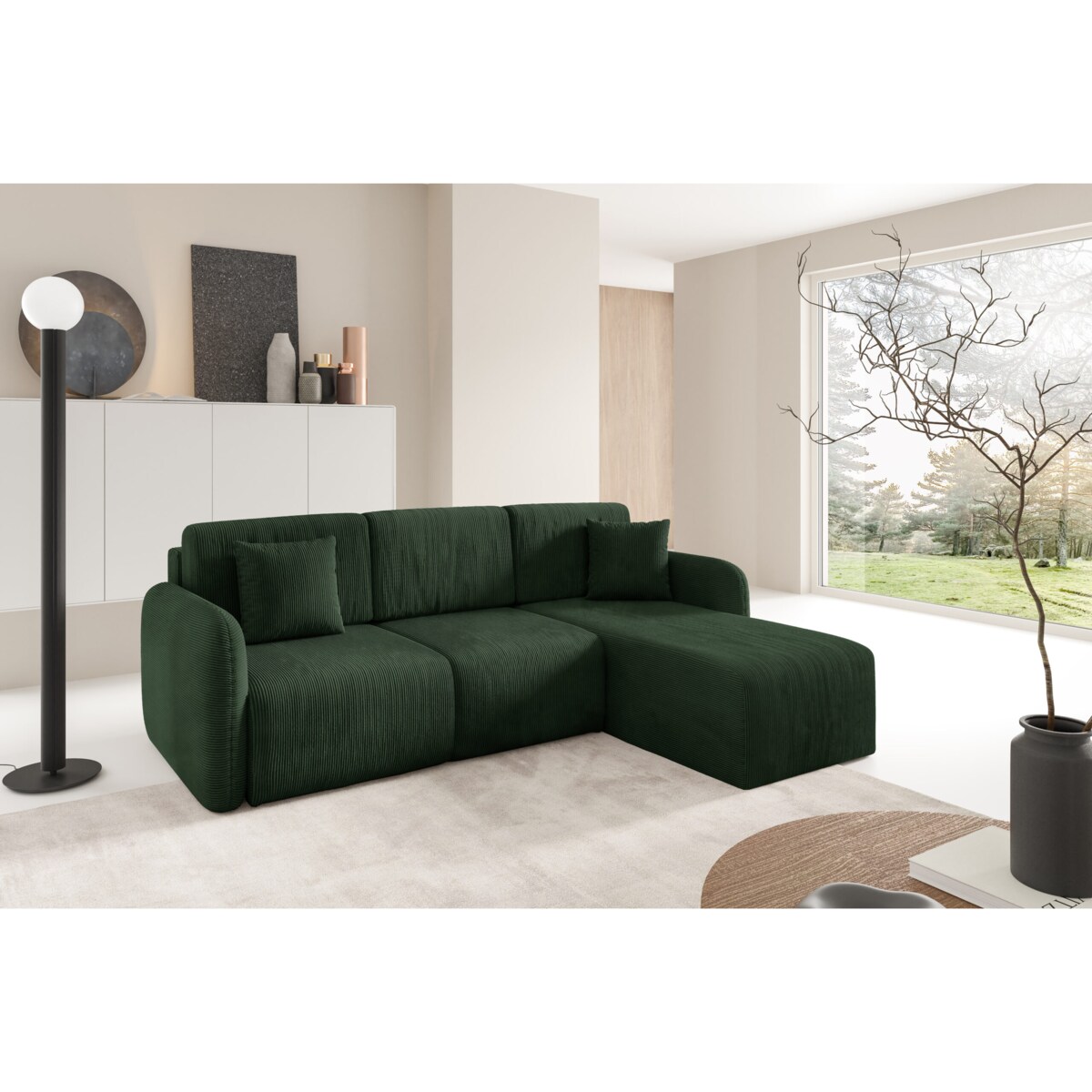 Narożnik MALLOW L z funkcją spania Kolor: POSO 14