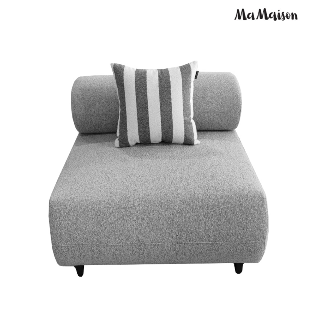 MaMaison sofa ogrodowa ALEXANDER szara (poduszki i pokrowiec w zestawie)
