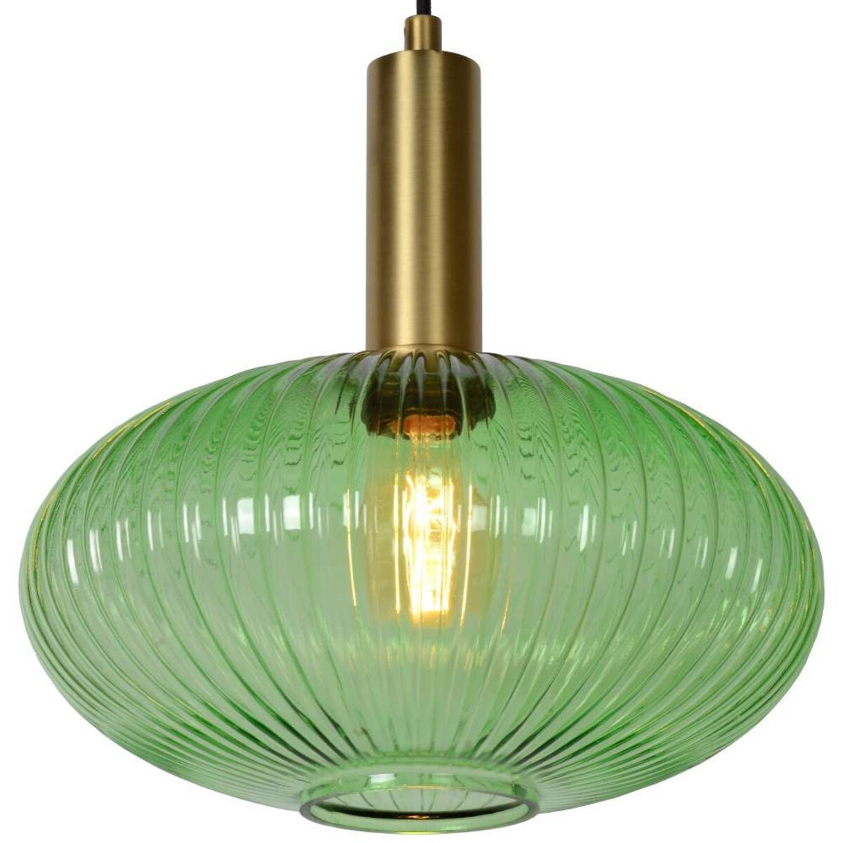 LAMPA wisząca MALOTO  45386/30/33 Lucide loftowa OPRAWA szklany zwis zielony mosiądz