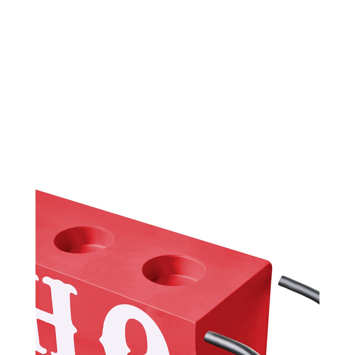 Świecznik KUHMO Czerwony Metal