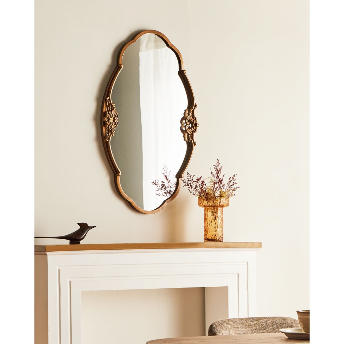 Lustro ścienne EPANNES 49 cm 84 cm Złoty
