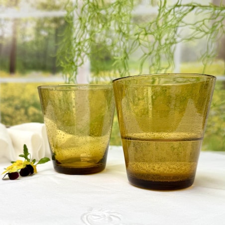 VILLA ITALIA Szklanka bursztynowa 300 ml AMBER