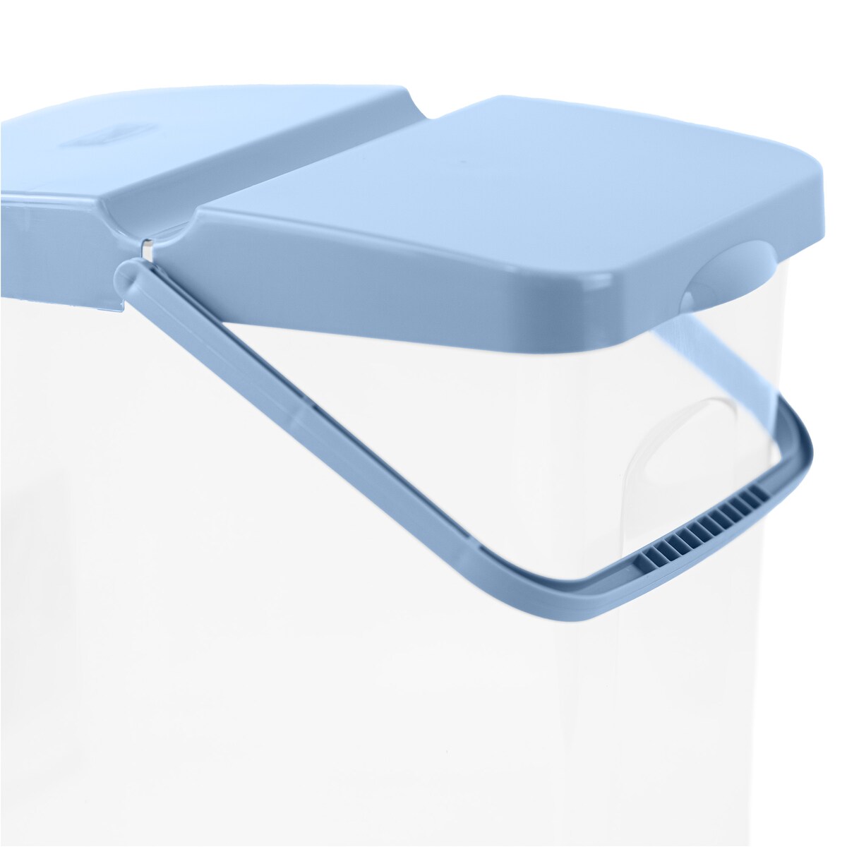 Pojemnik Plastikowy Na Karmę Proszek Z Klapą Pokrywką 10 L Niebieski