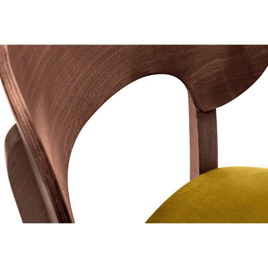 KONSIMO LYCO loftowe krzesło żółte