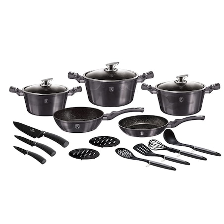 Zestaw garnków i patelni 17 elementów BerlingerHaus BH-6920