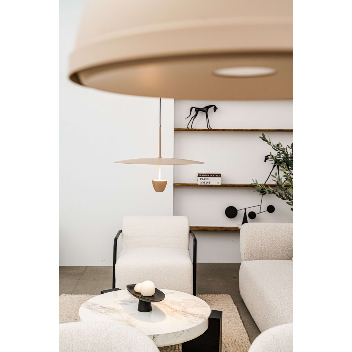 Lampa wisząca aluminiowa Zorania szampańska Monnarita