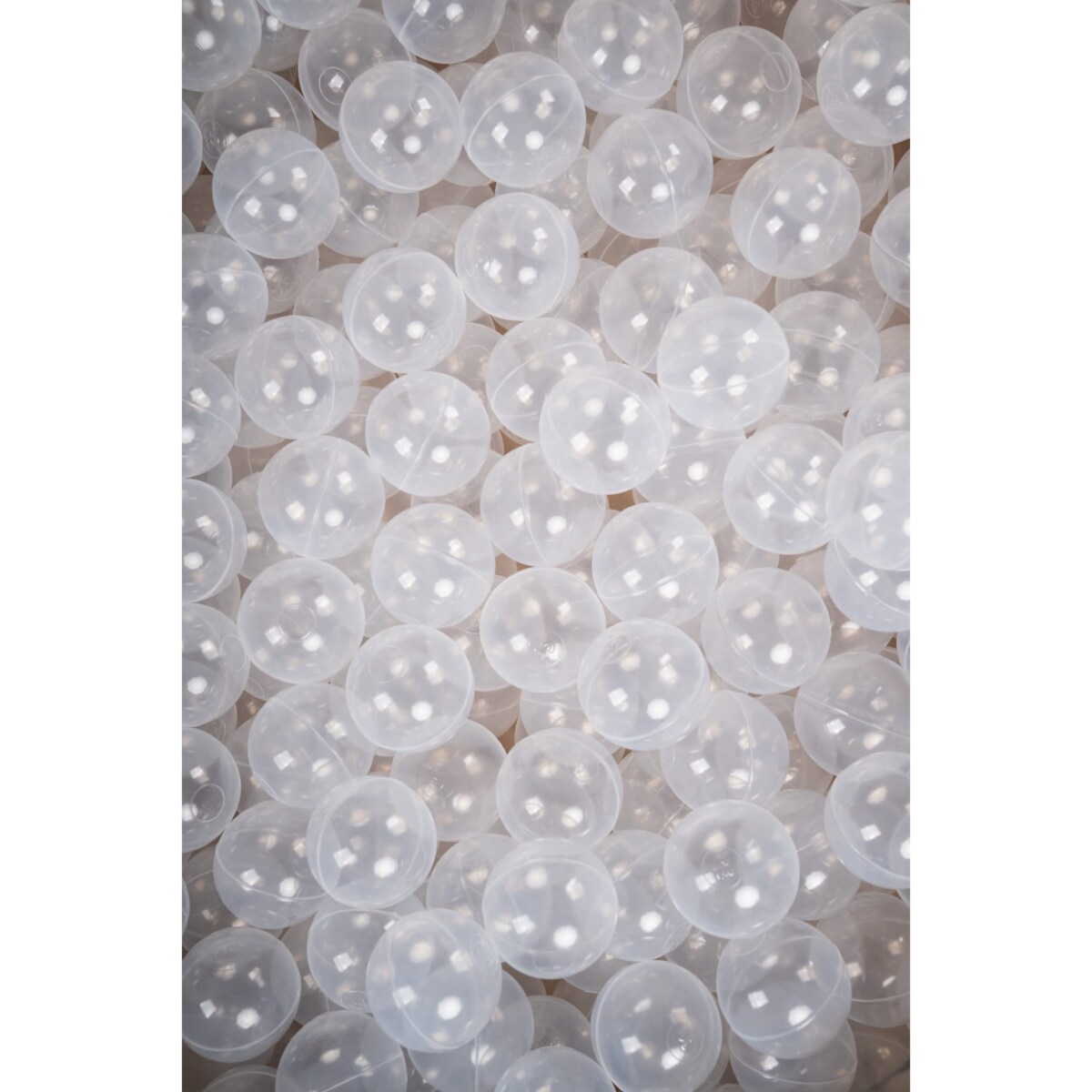 Suchy basen 30x90 - szary + 300 piłek TRANSPARENTNE