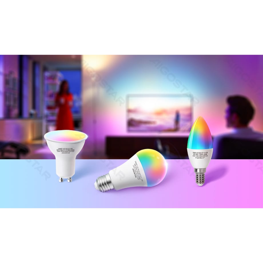 bluetooth mesh g45 e14 6,5w rgb+cct 2 szt. ,z pilotem